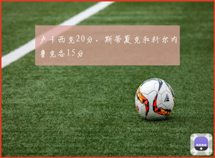 卢卡西克20分、斯蒂夏克和科尔内鲁克各15分